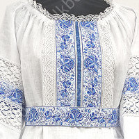 Платье Кружевная Гжель